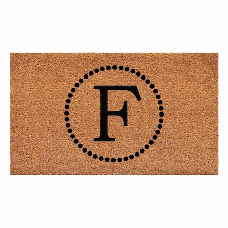 Calloway Mills Monogram Door Mat, Black, Natural, 24 in W x 36 in L 108212436F